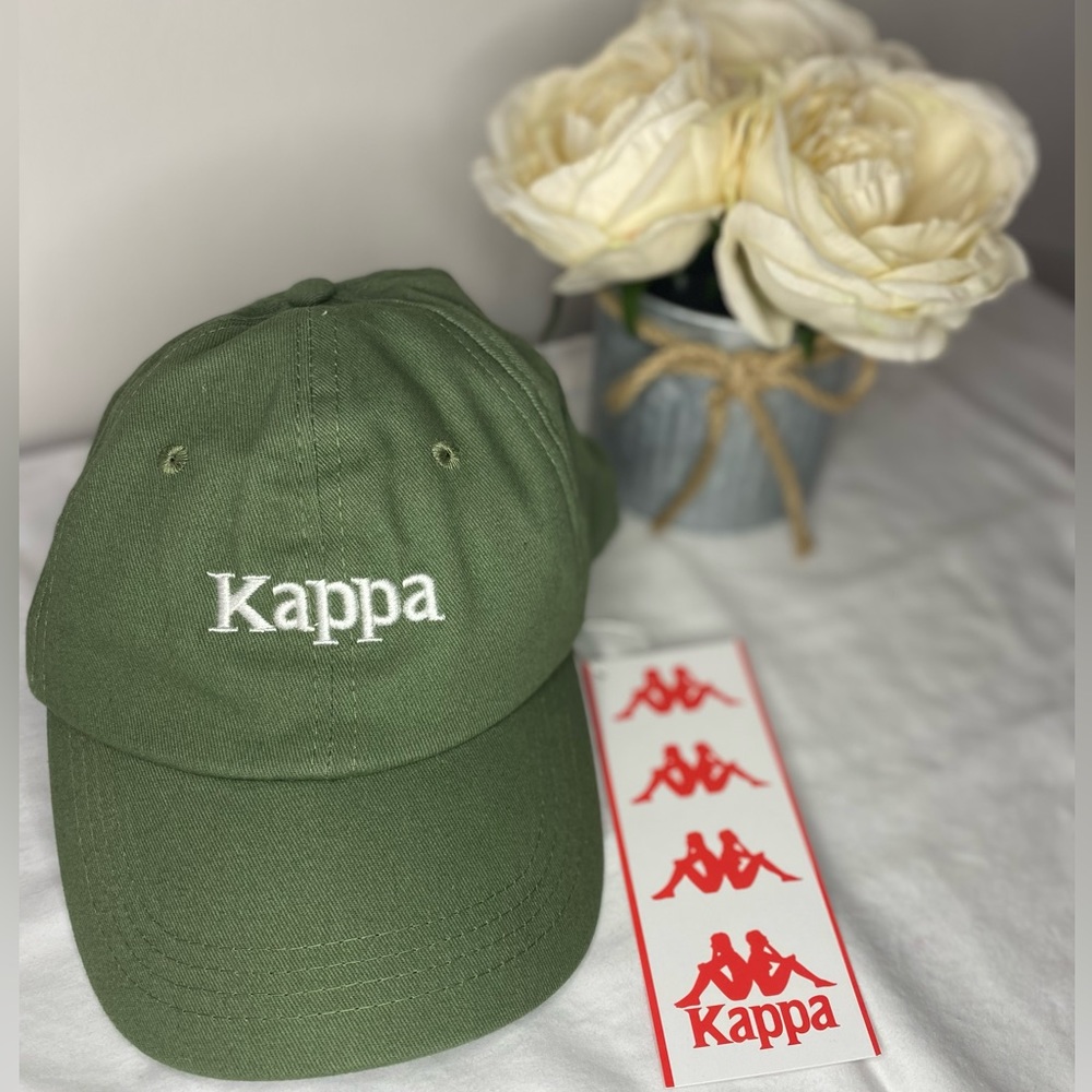 KAPPA AUTHENTIC HOOGEVEEN CAP - GREEN OLIVE (NWT)